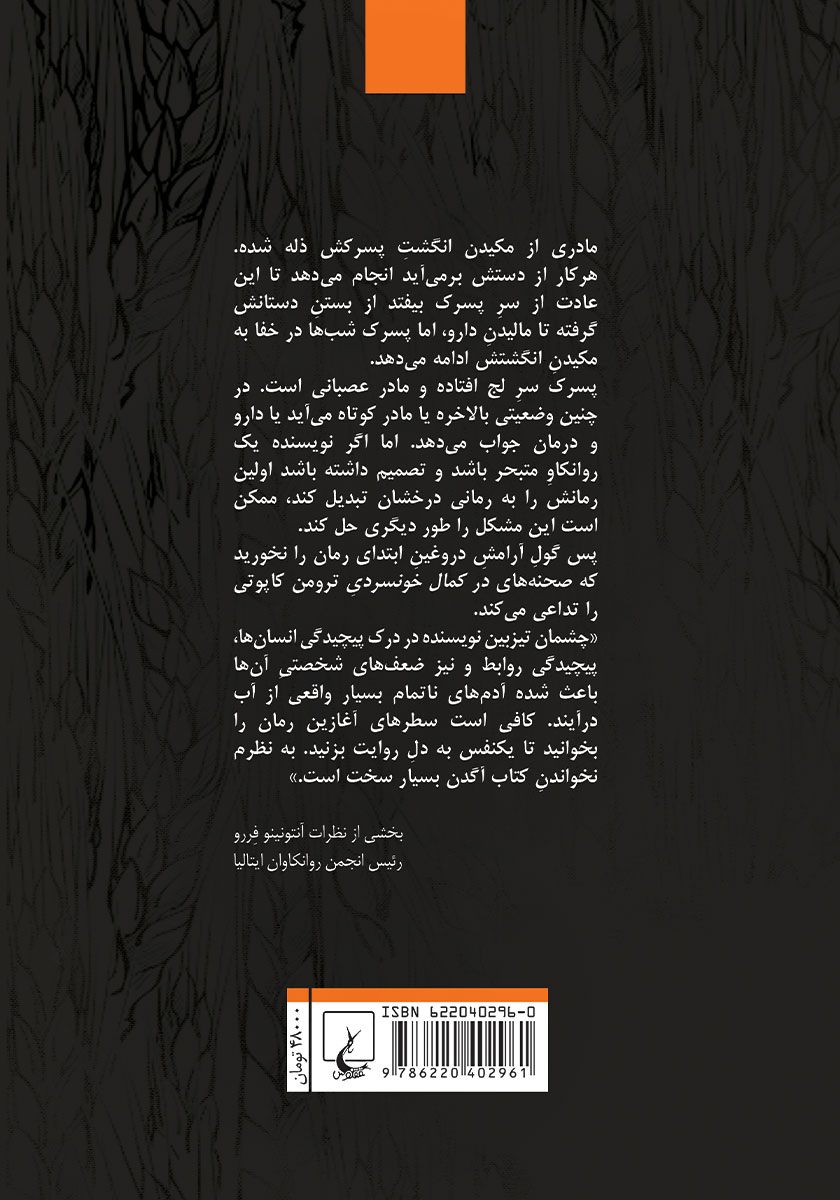 پشت جلد کتاب ناتمام