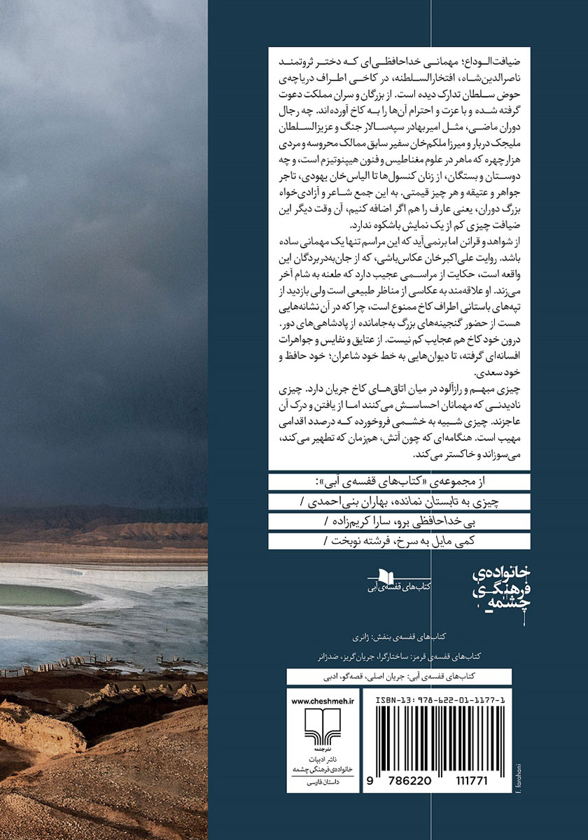 پشت جلد کتاب حوض سلطان، پایان کار مغان