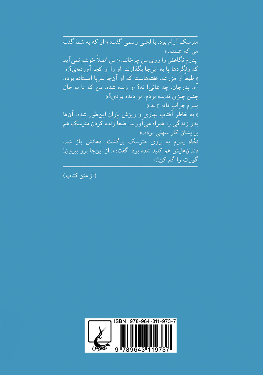پشت جلد کتاب عاشق مترسک