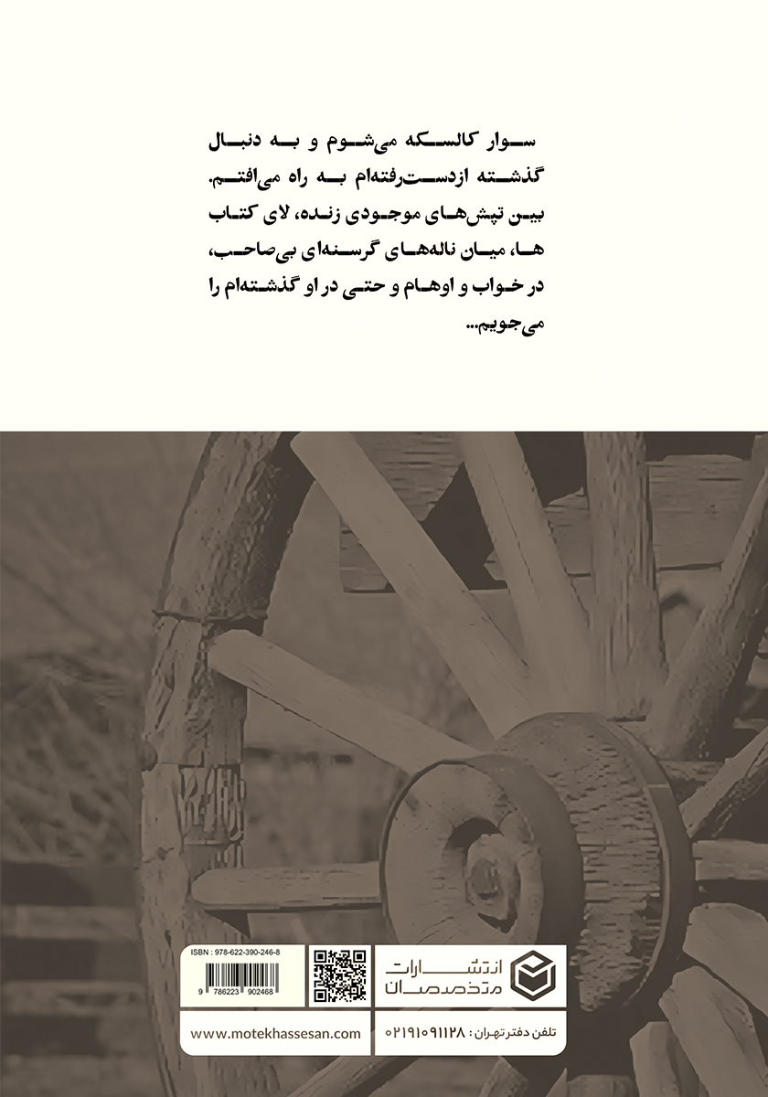 پشت جلد کتاب پستونشین