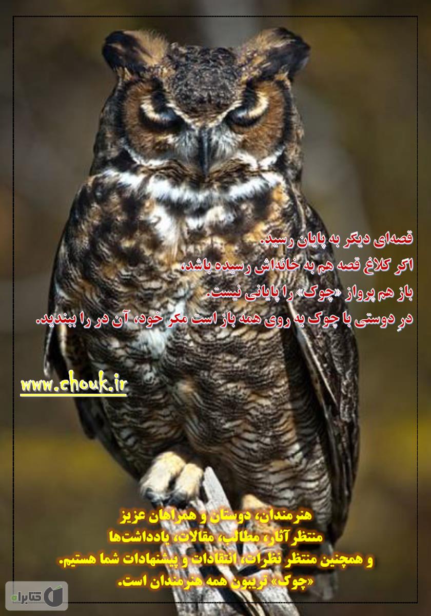 پشت جلد ماهنامه ادبیات داستانی چوک - شماره 111