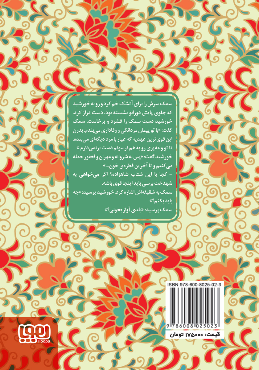 پشت جلد کتاب دختر ماه، پسر خورشید