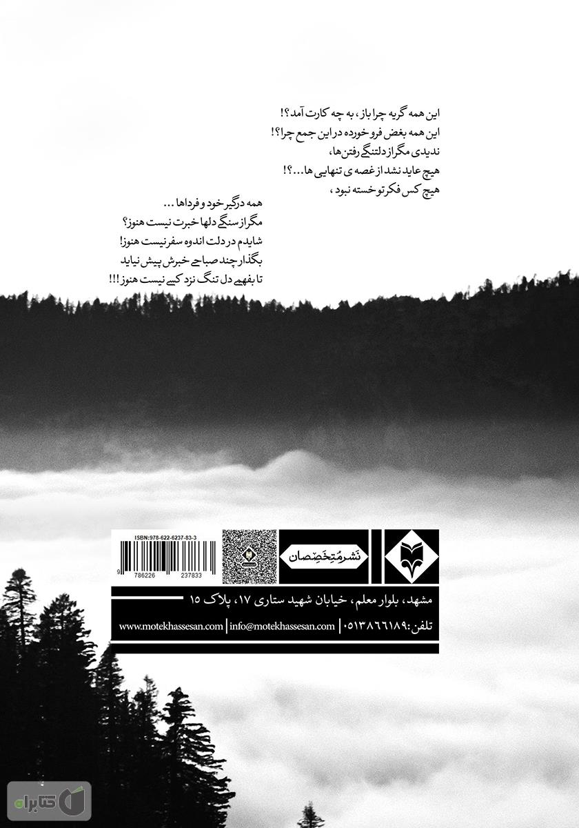 پشت جلد کتاب رویای ابدی یک ذهن خسته