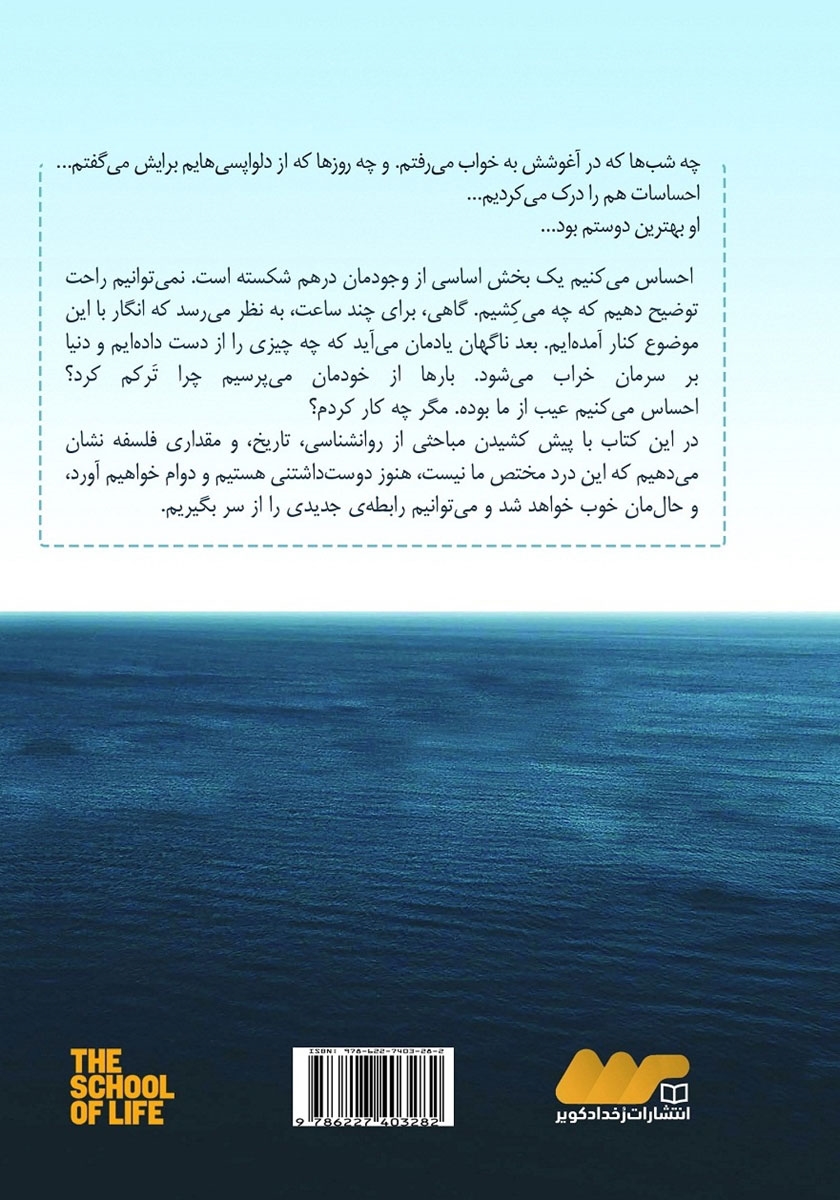 پشت جلد کتاب دلشکستگی