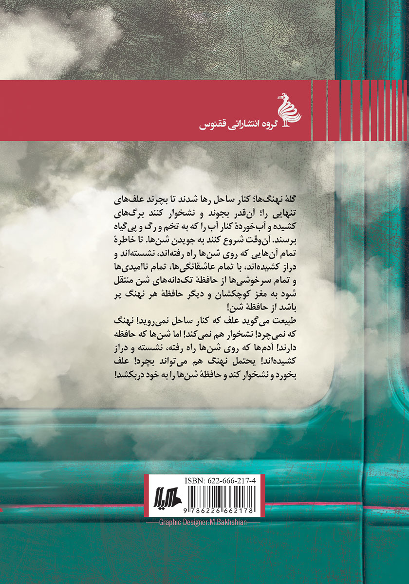 پشت جلد کتاب رقصیدن نهنگها در مینی بوس