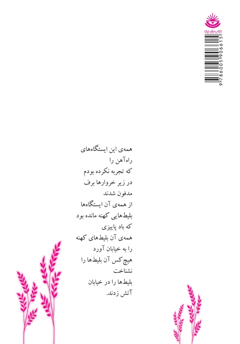 پشت جلد کتاب کتاب دفترهای واپسین - دفتر دوم: به رنگ پرتقالی