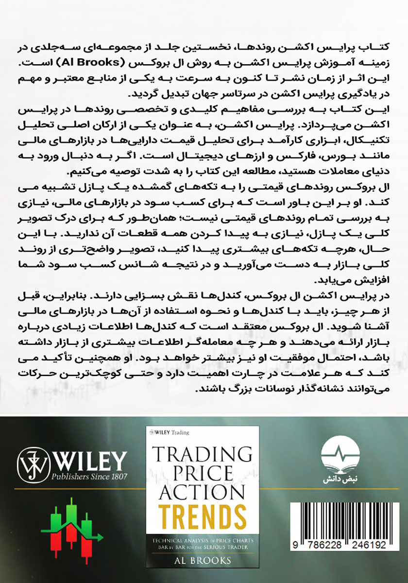 پشت جلد کتاب پرایس اکشن روندها