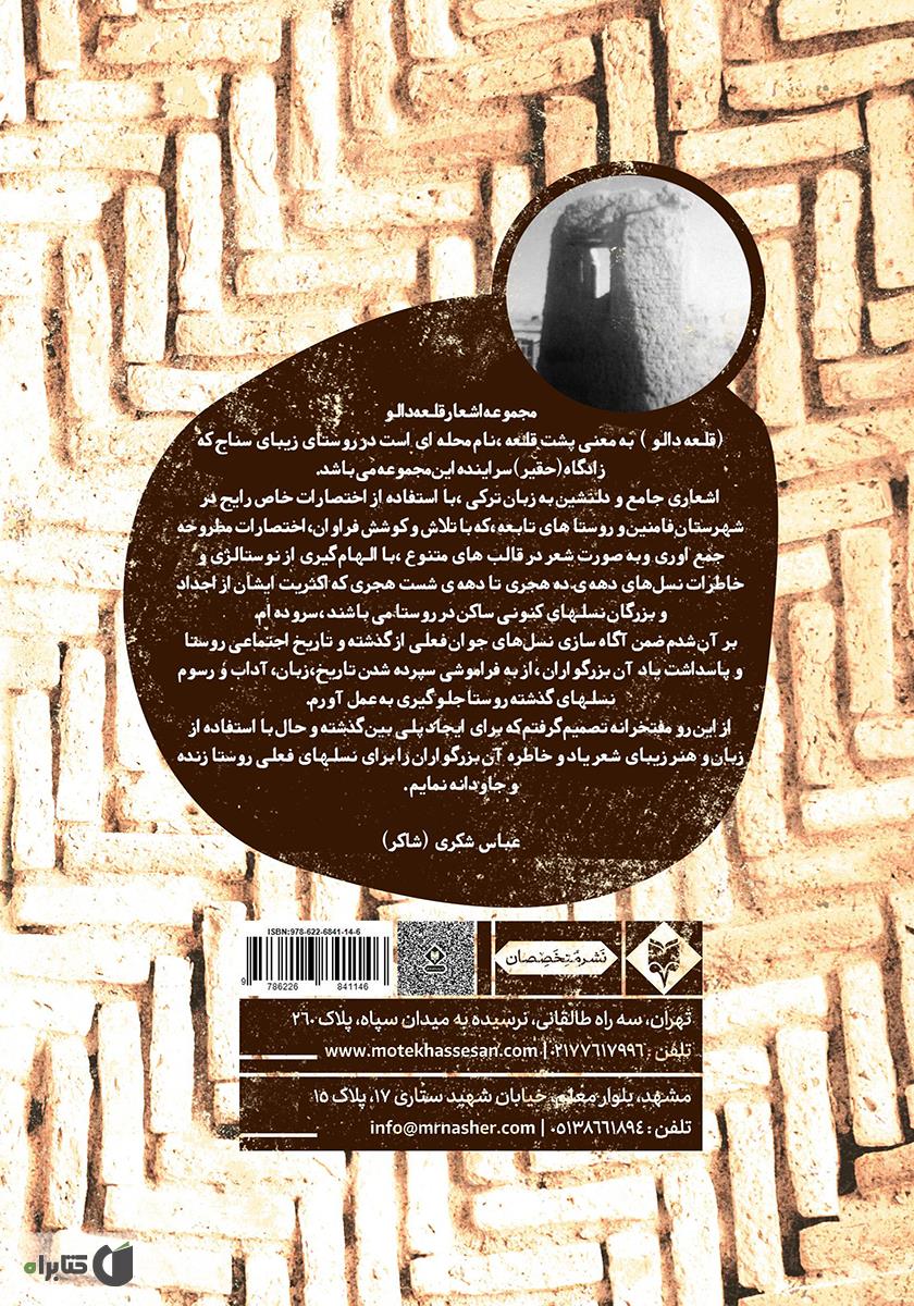 پشت جلد کتاب کتاب قلعه دالو