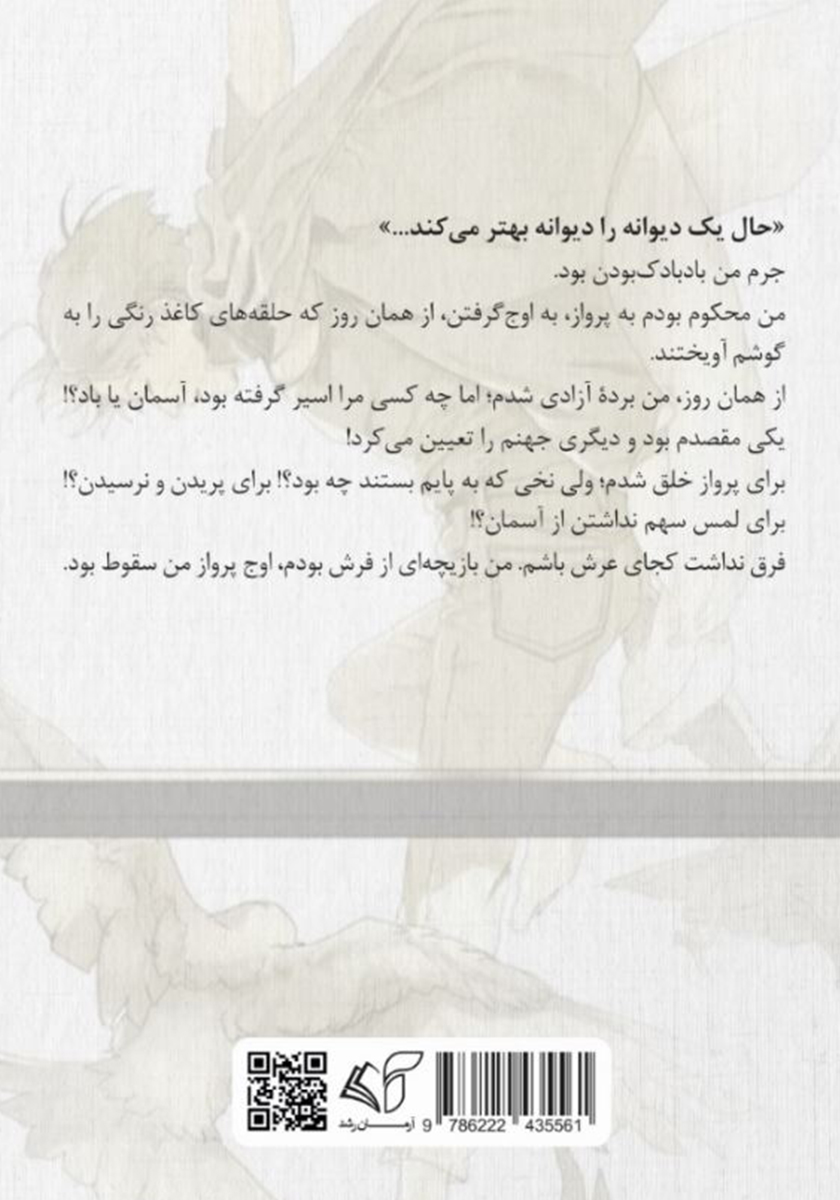 پشت جلد کتاب گوشه دنج تیمارستان