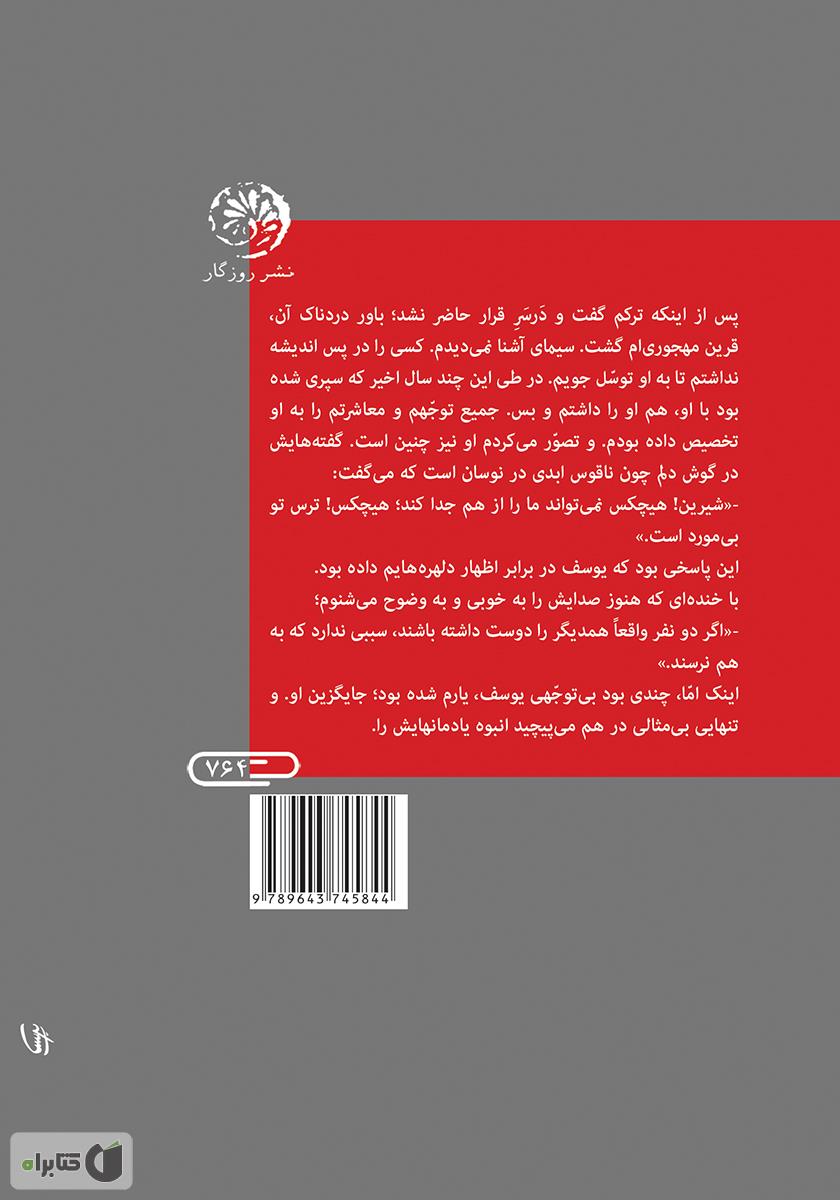 پشت جلد کتاب عشق بیخبر میآید