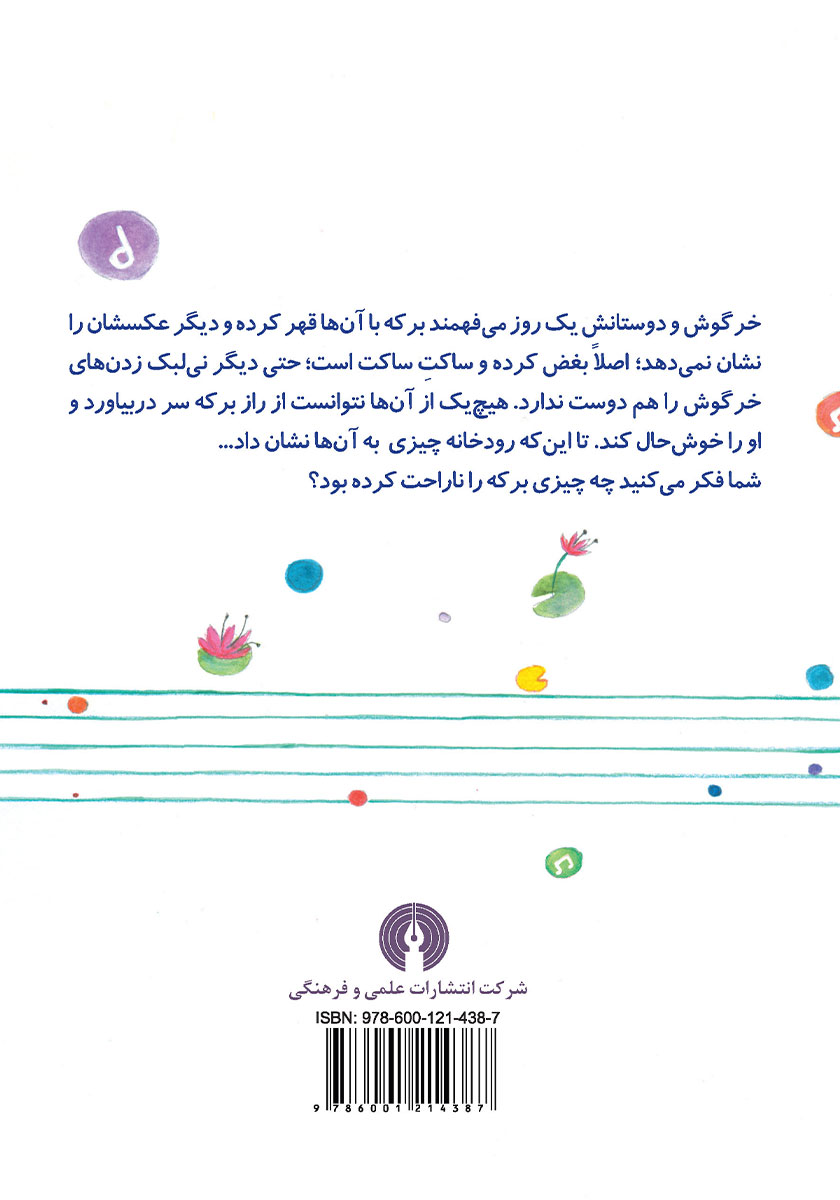 پشت جلد کتاب وقتی برکه دلش گرفت
