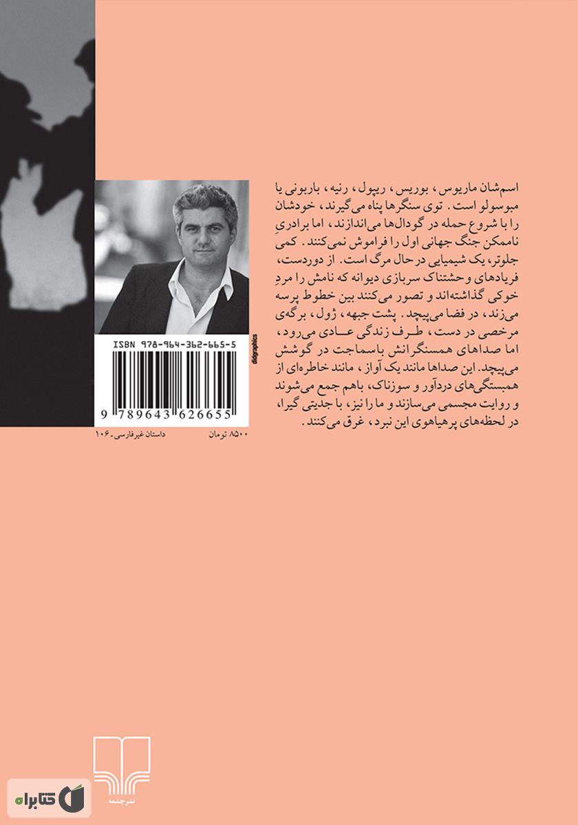 پشت جلد کتاب فریادها
