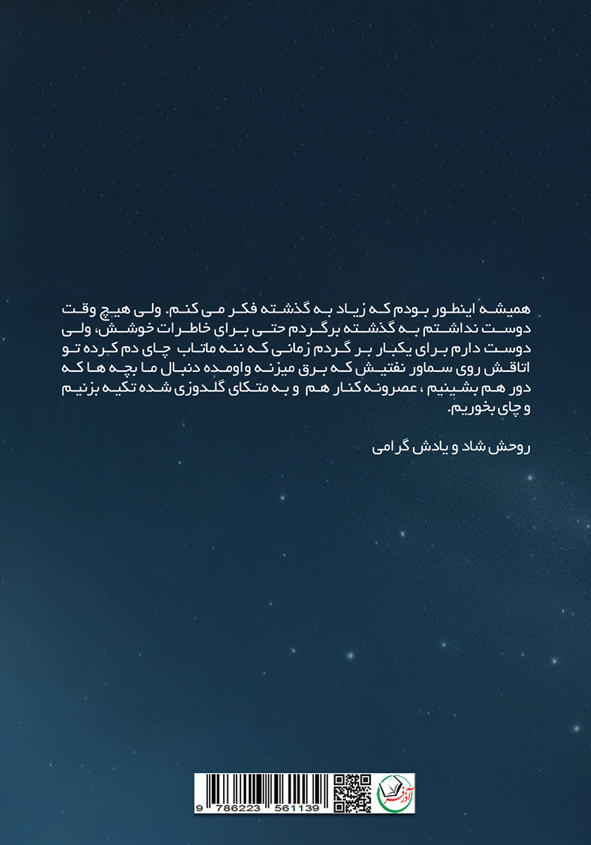 پشت جلد کتاب ماهی که در شب افتاد