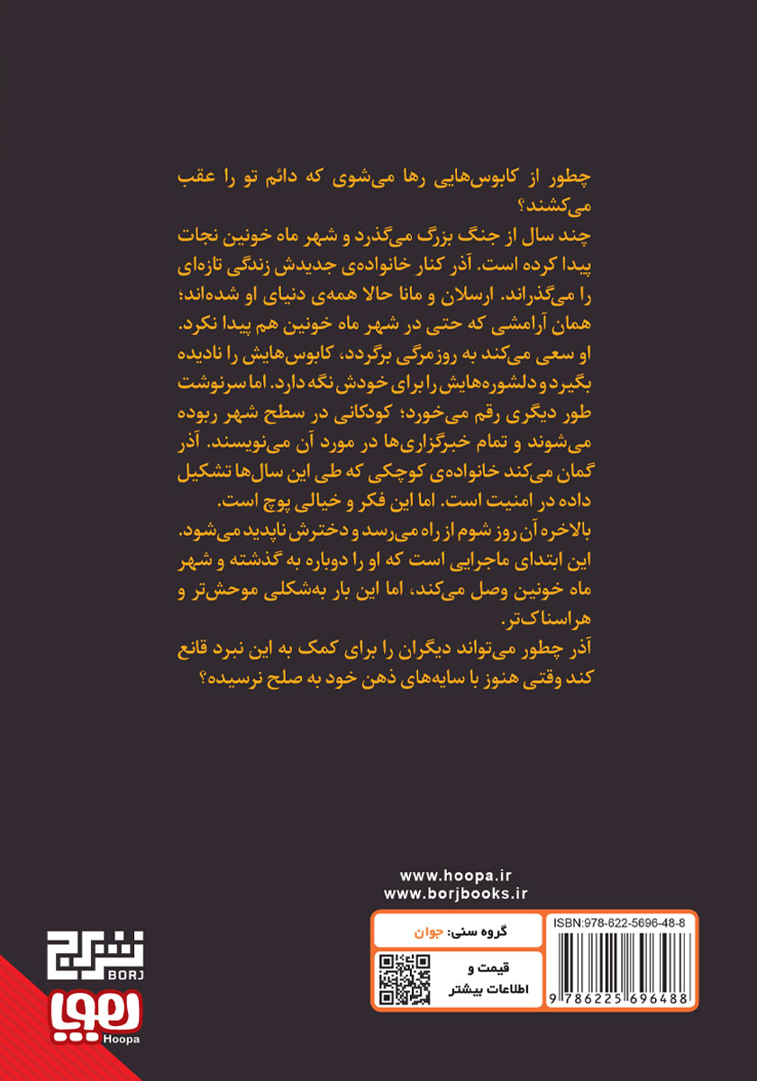 پشت جلد کتاب شهر افسون برکه‌ها