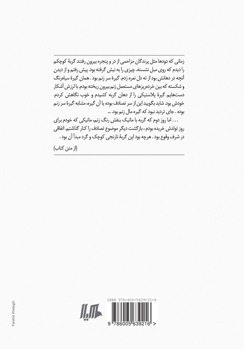 پشت جلد کتاب کتاب الفبای قطعهای از جهنم