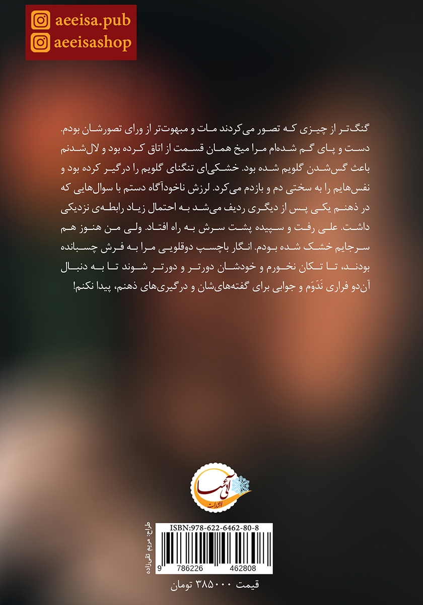 پشت جلد کتاب هیچ کس نخواهد فهمید