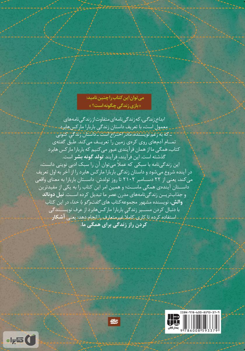 پشت جلد کتاب ابداع زندگی