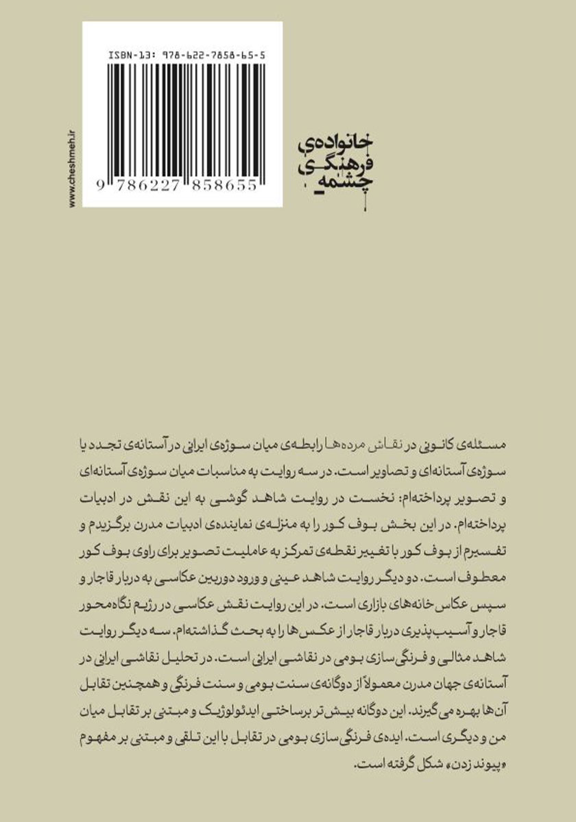 پشت جلد کتاب نقاش مردهها