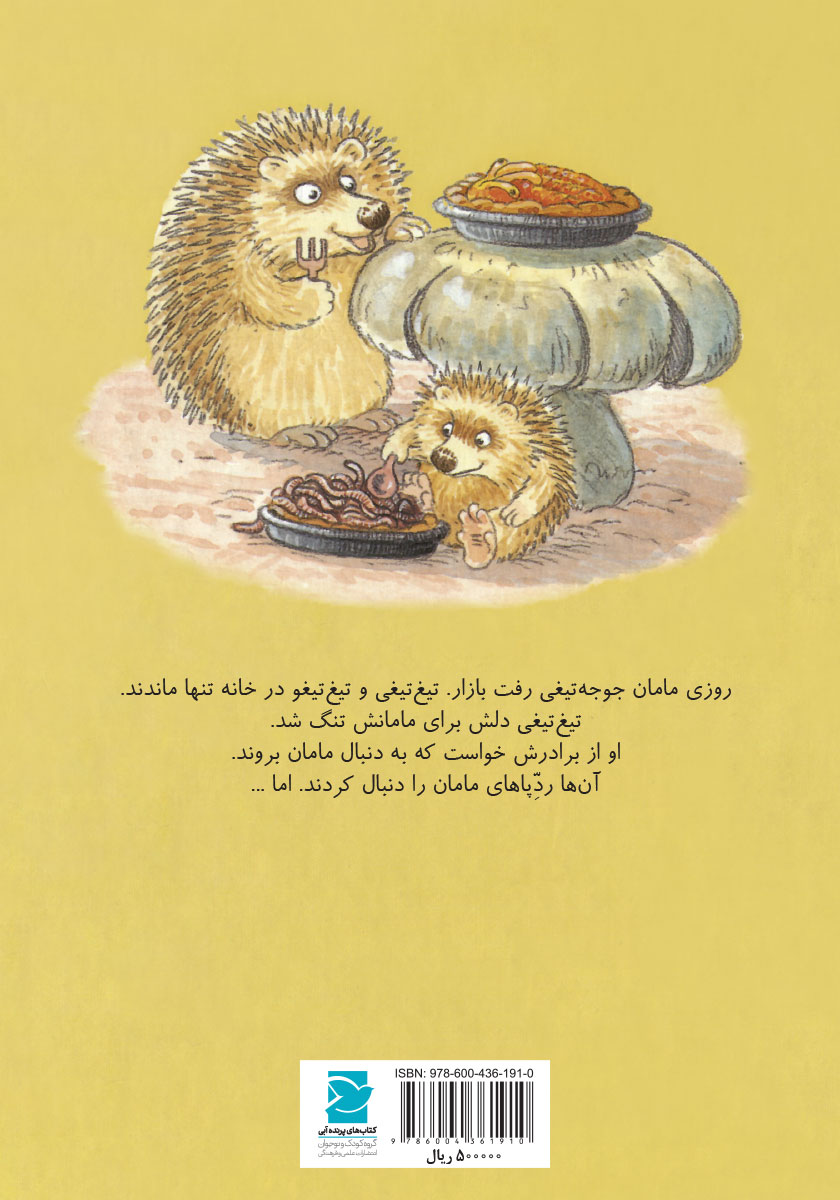 پشت جلد کتاب به دنبال ردپای مامان