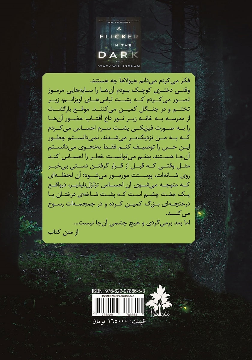 پشت جلد کتاب سوسویی در تاریکی