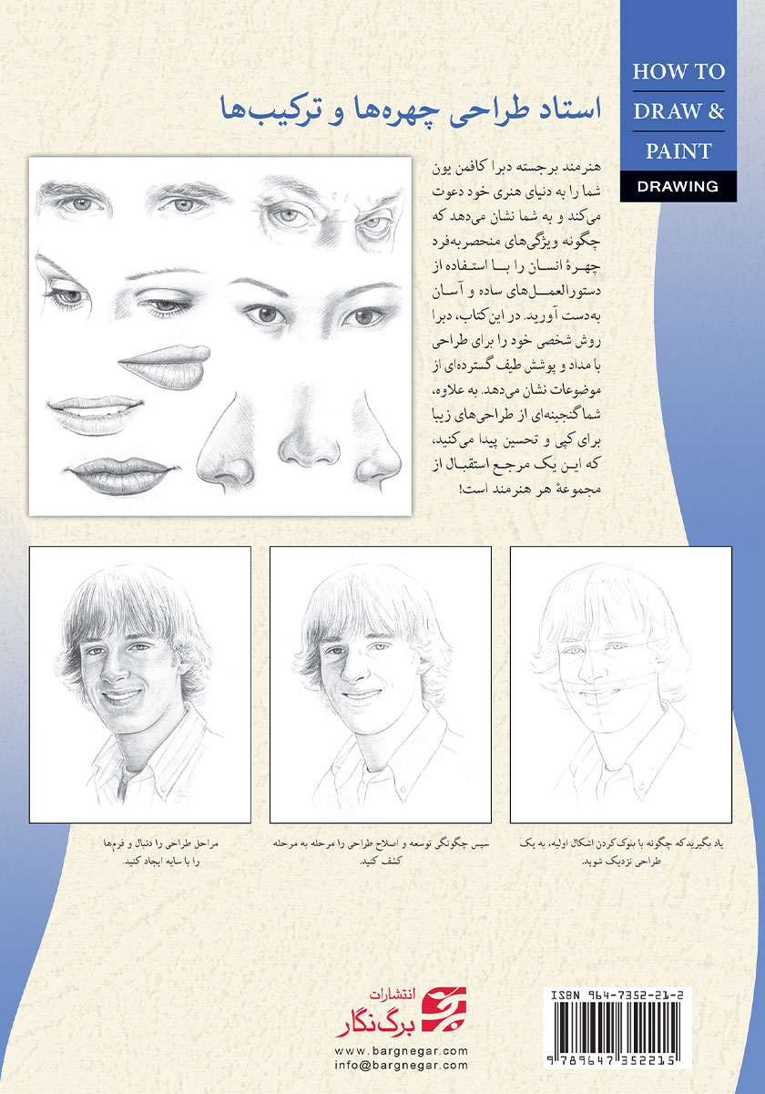 پشت جلد کتاب چهره‌ها و ترکیب‌ها