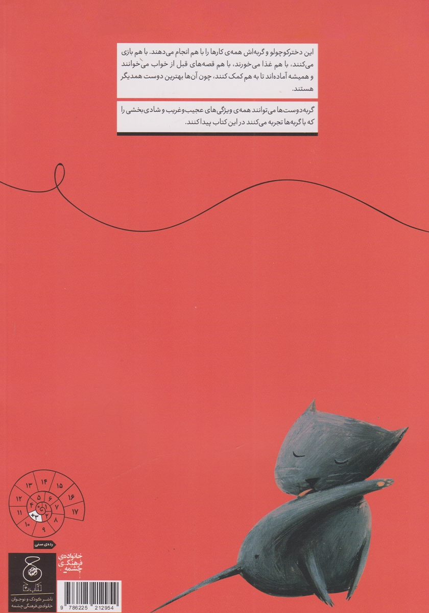 پشت جلد کتاب من و گربهام