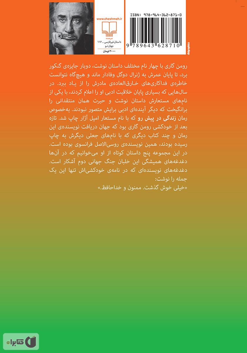 پشت جلد کتاب قلابی (مجموعه داستان)