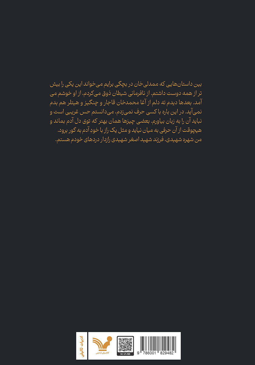 پشت جلد کتاب کتاب گرگ آباد