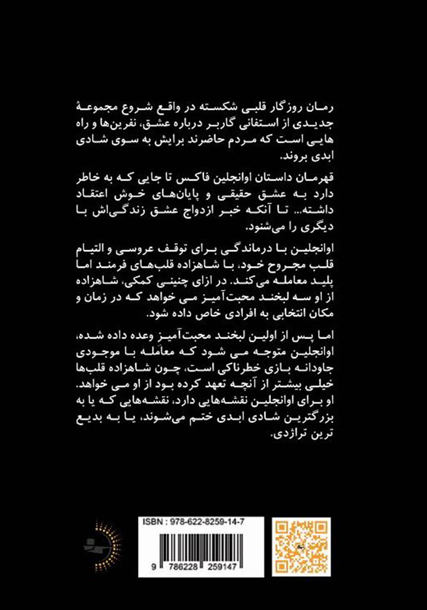 پشت جلد کتاب روزگار قلبی شکسته