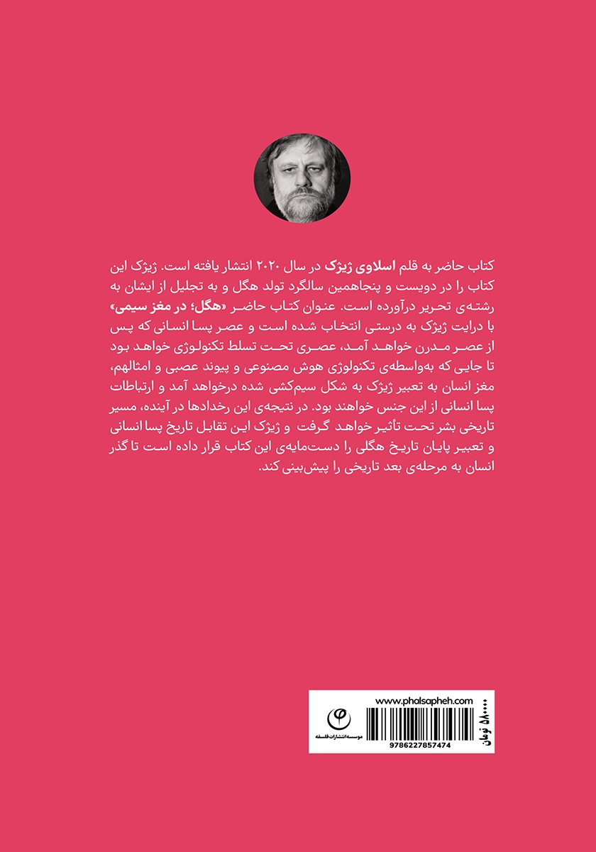 پشت جلد کتاب کتاب هگل در مغز سیمی