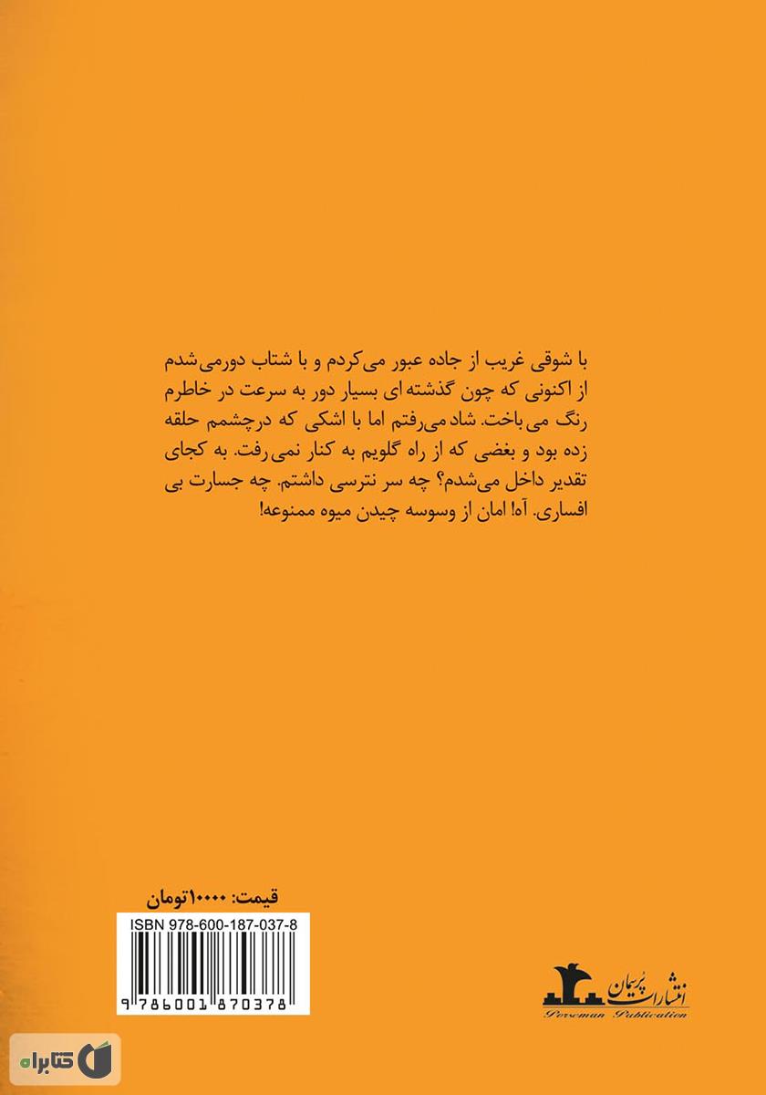 پشت جلد رمان سوزان
