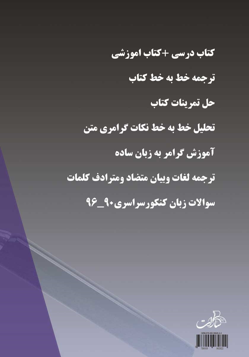 پشت جلد کتاب انگلیسی زیر ذره بین (مجموعه کتب 7 جلدی)