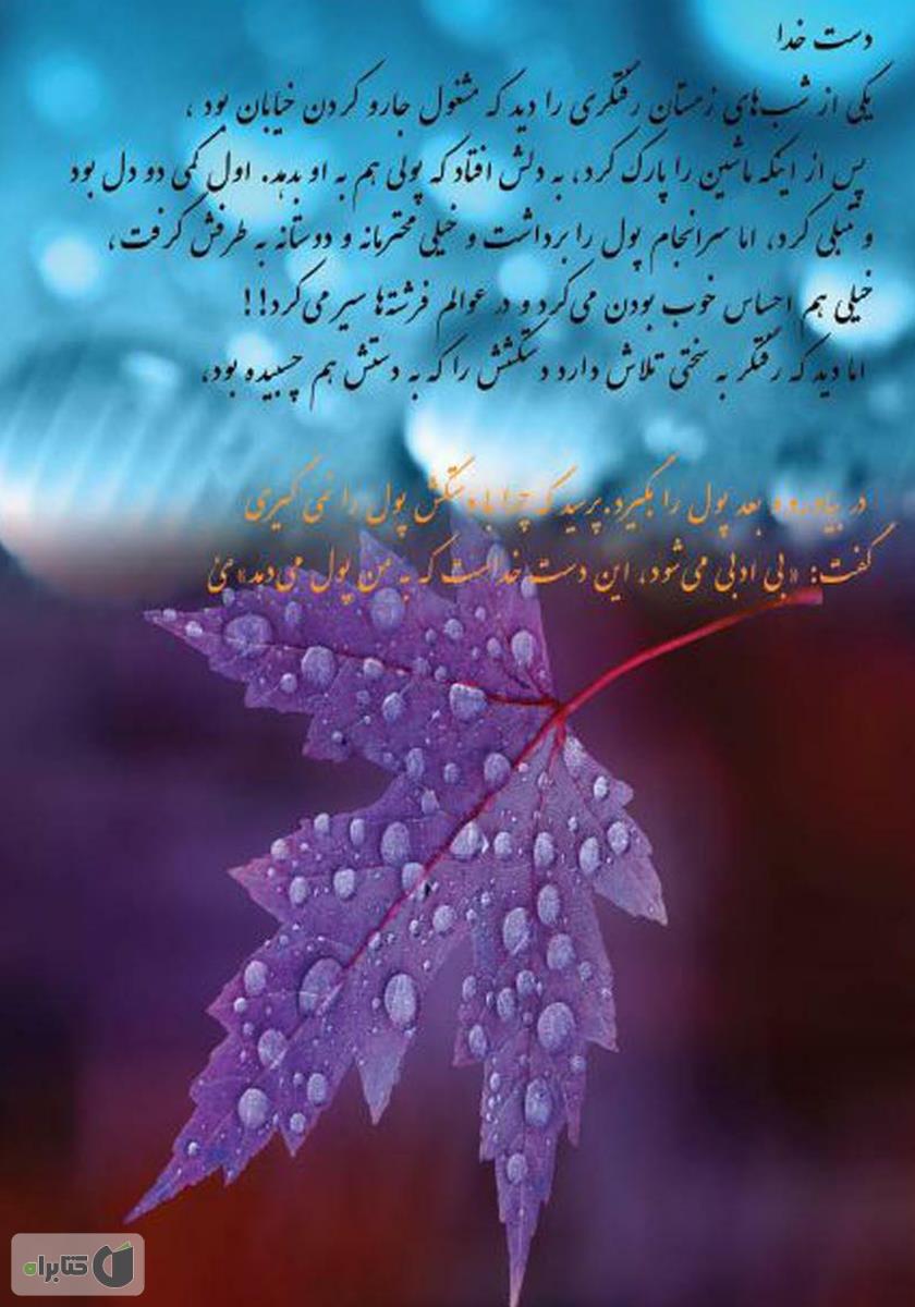 پشت جلد کتاب ترنم عاطفهها