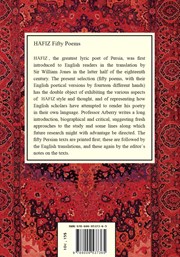 پشت جلد کتاب کتاب Fifty Poems of Hafiz پشت جلد کتاب کتاب Fifty Poems of Hafiz