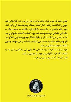 پشت جلد کتاب کتاب جادوگری که جادوگری نمی‌دانست