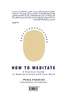 پشت جلد کتاب کتاب چگونه مراقبه کنیم: یک راهنمای عملی برای دوست شدن با ذهنمان پشت جلد کتاب کتاب چگونه مراقبه کنیم: یک راهنمای عملی برای دوست شدن با ذهنمان