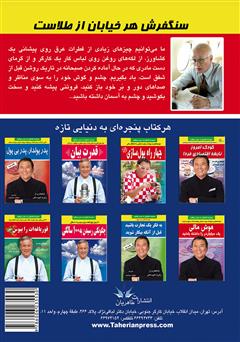 پشت جلد کتاب کتاب سنگفرش هر خیابان از طلاست