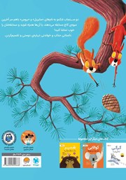 پشت جلد کتاب کتاب سنجاب‌ها وارد می‌شوند